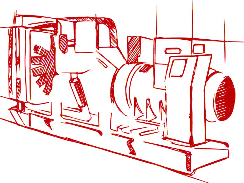 Высоковольтный дизельный генератор АД1500-Т6300-1Р (Baudouin)