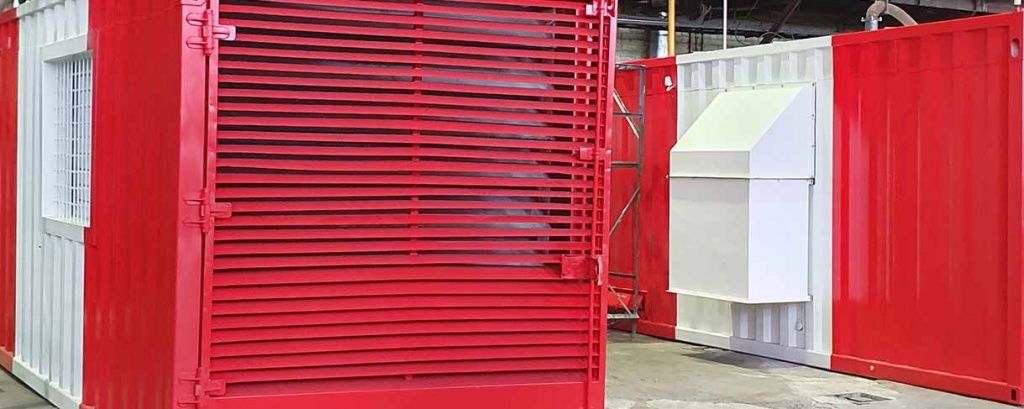 фото Дизельный генератор ЭТРО мощность 240 кВт 400В Doosan в утепленном контейнере "Север" с дополнительным шумопоглощением