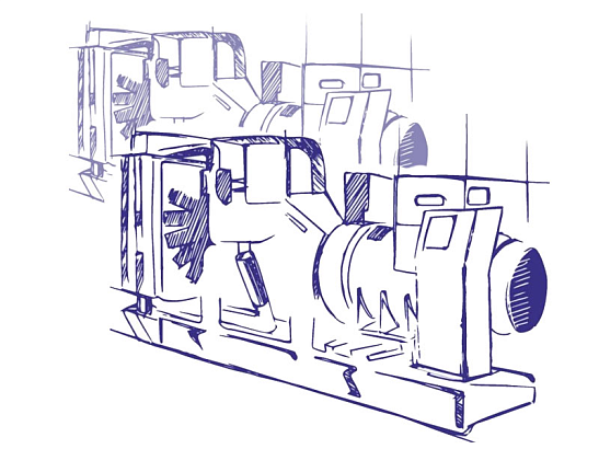 Дизельный энергоцентр ЭТРО  АД 3000-Т400 изготовлен на базе двигателя Mitsubishi для постоянного и резервного электроснабжения