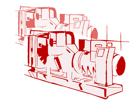 Высоковольтный дизельный энергоцентр ЭТРО  АД 2000-Т10500 изготовлен на базе двигателя Mitsubishi для постоянного и резервного электроснабжения